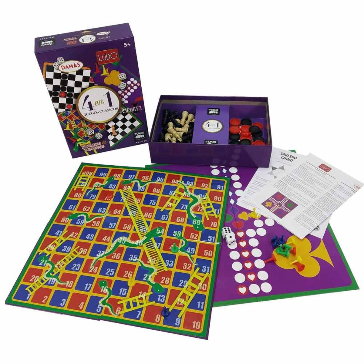 TOYNG - 4 en 1 Juegos clasicos - Toyng
