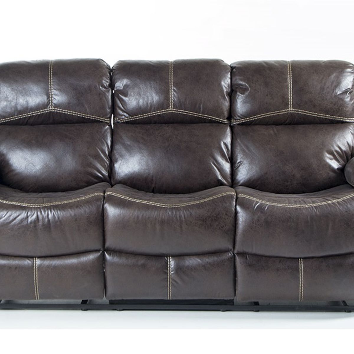 SPAZZIO - Sofa Reclinable 3 Cuerpos Comfort Café