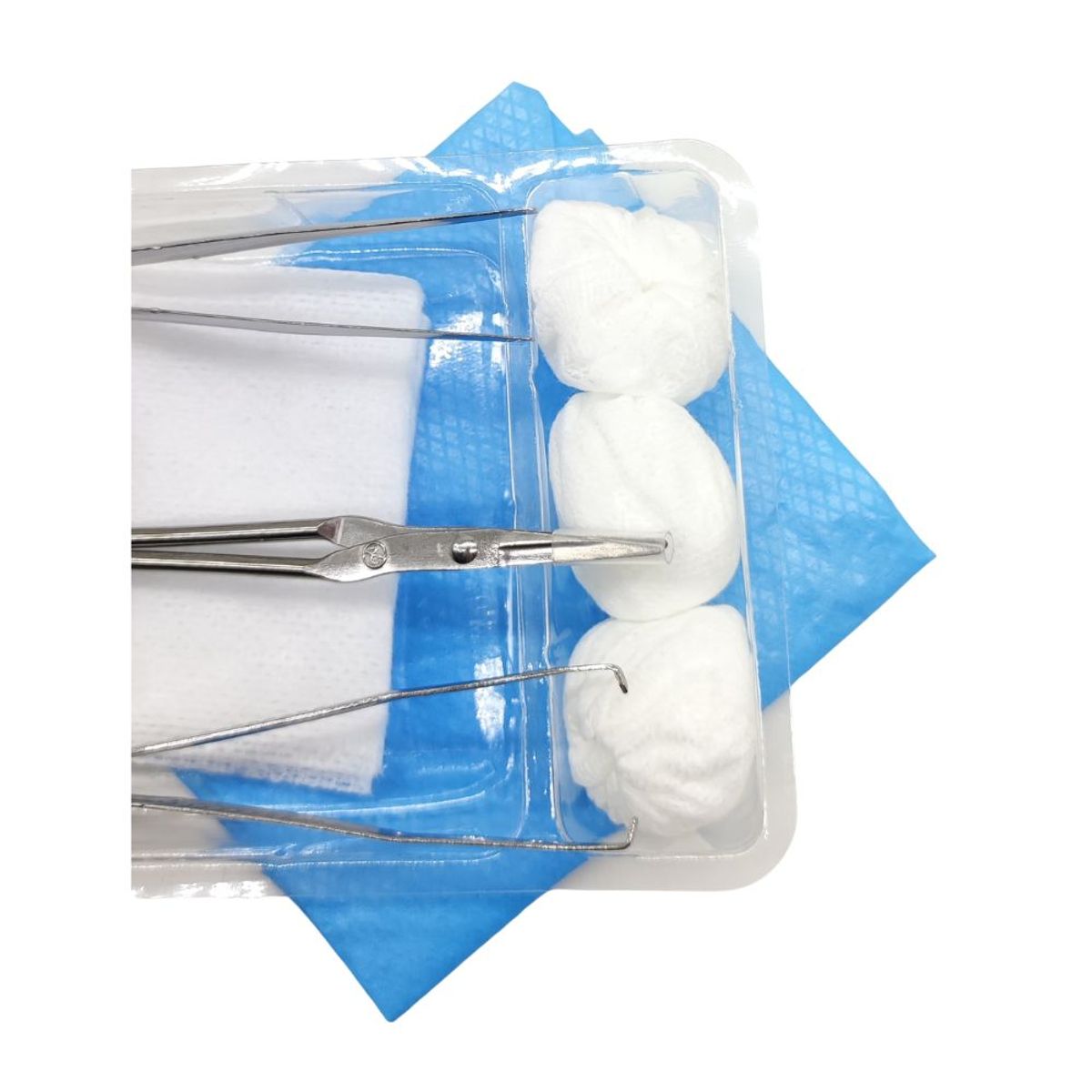 GENERICO - Kit de Curación Desechable Estéril con Pinzas – Pack 10 Unidades