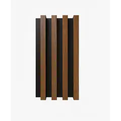 BYB - WALL PANEL PVC 10 PZS 3D 16x250 cm MADERA Y NEGRO