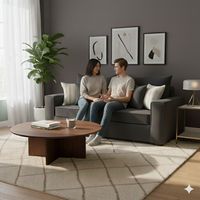 Sofa 3 cuerpos con Resortes full comfort plus Agustina color Marengo