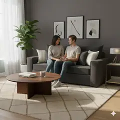 SITIAL HOME - Sofa 3 cuerpos con Resortes full comfort plus Agustina color Marengo