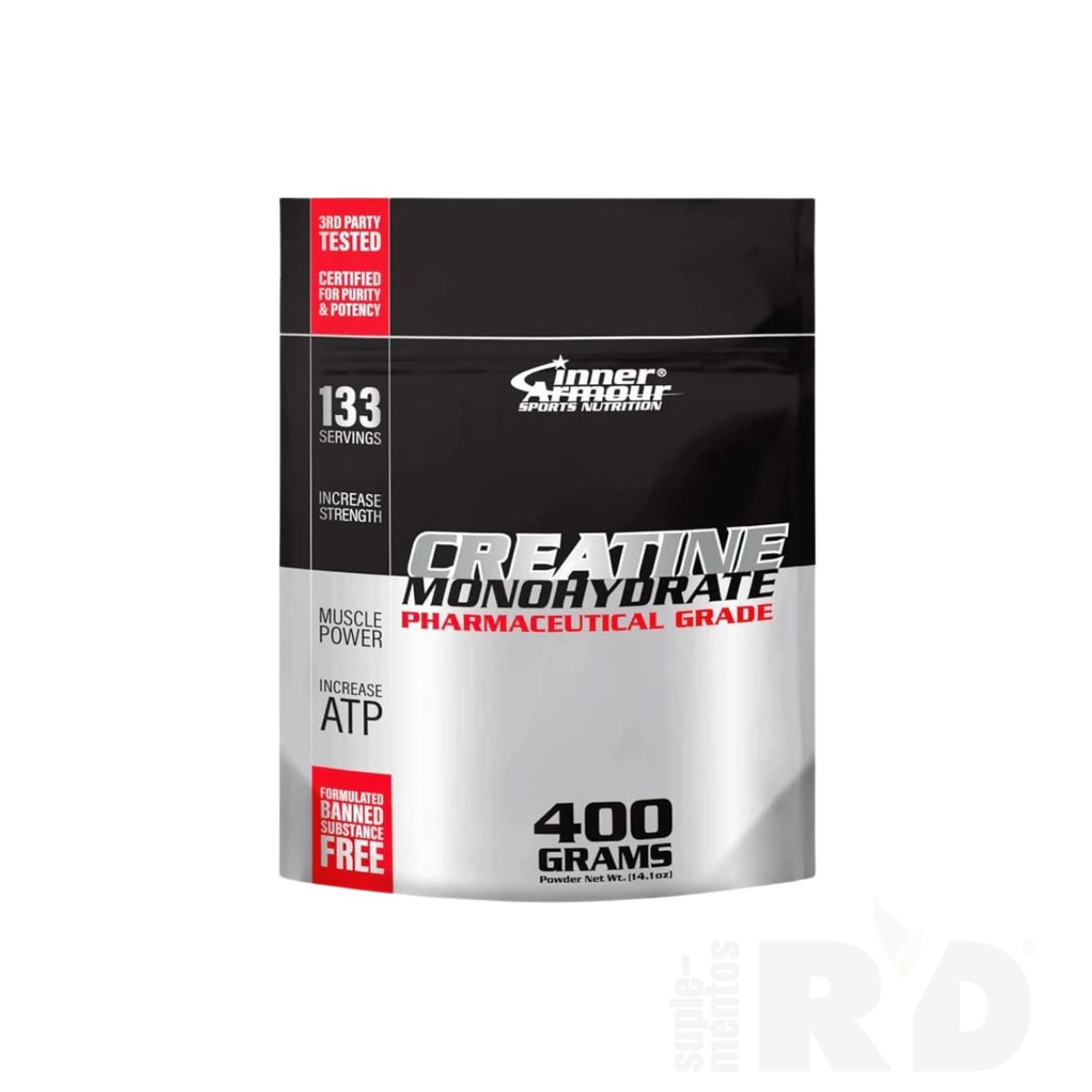 INNER ARMOUR - Creatina Monohidratada 400gr 133 Servicios