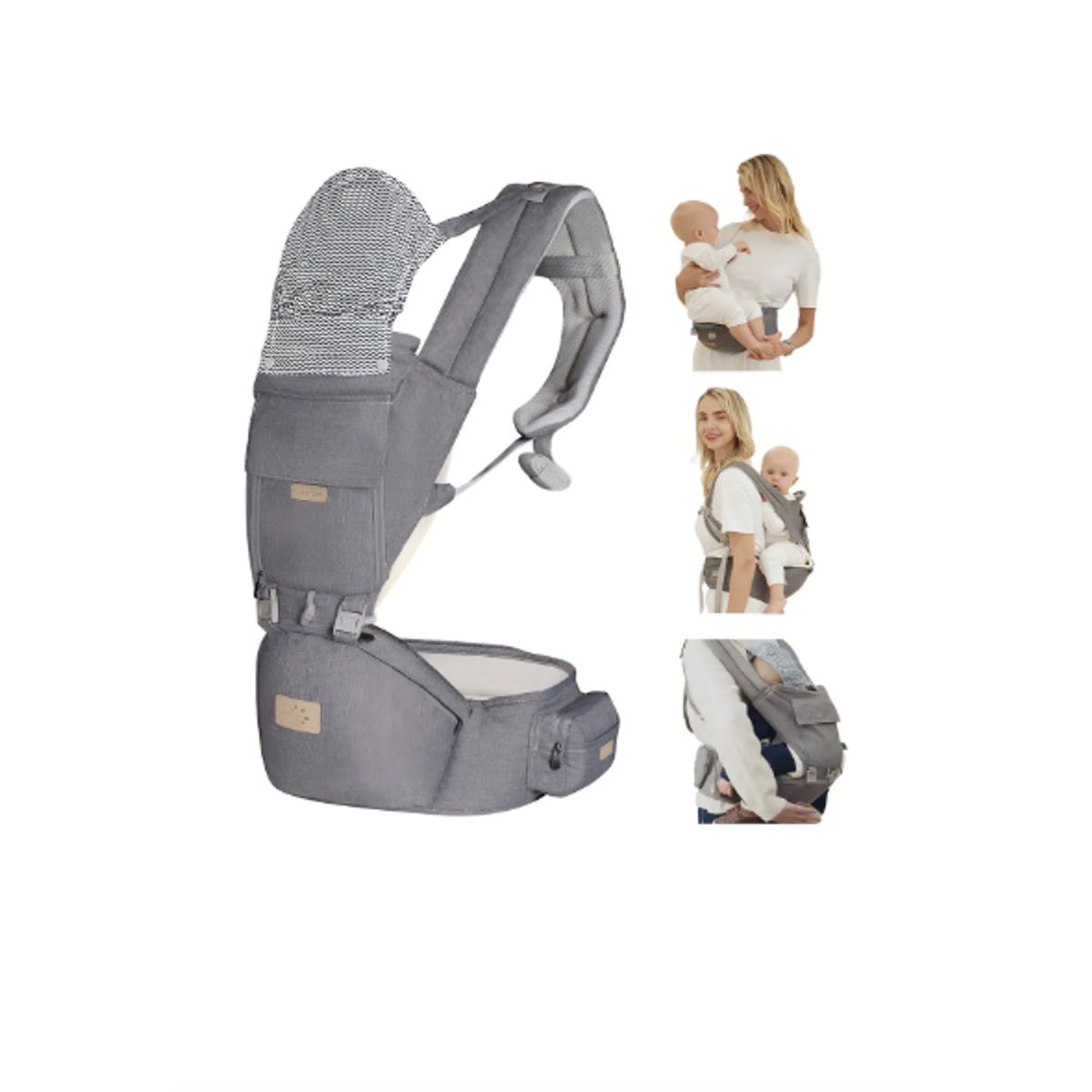 GENERICO - Portabebés Ergonómico  Malltradecl 6 en 1 con Asiento de Cadera