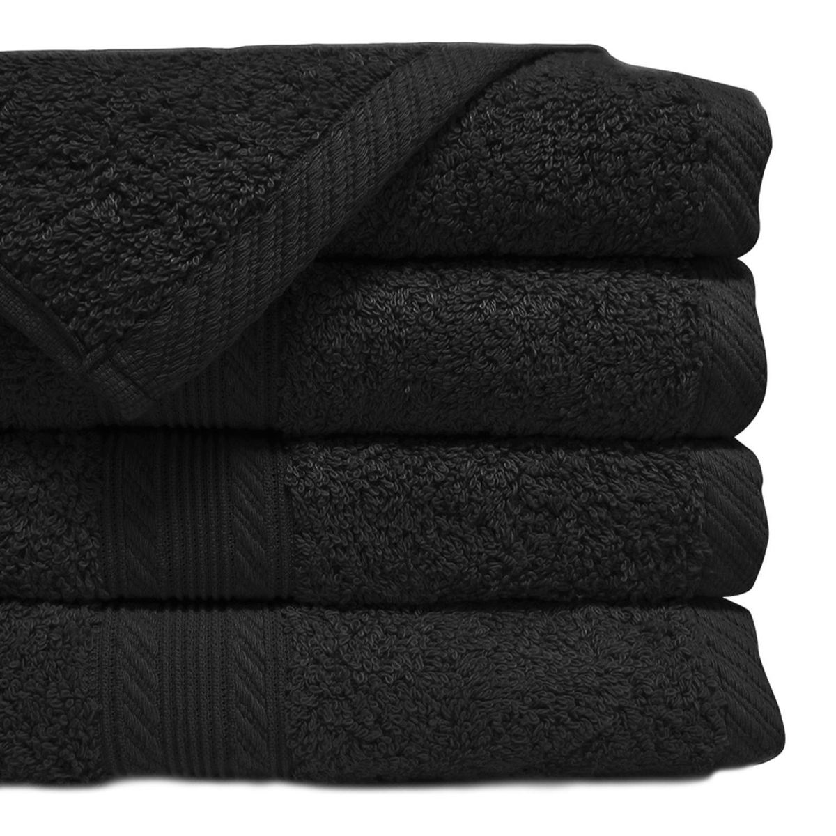 LOURDES - Toalla Mano 45X90 500G Negro Lourdes
