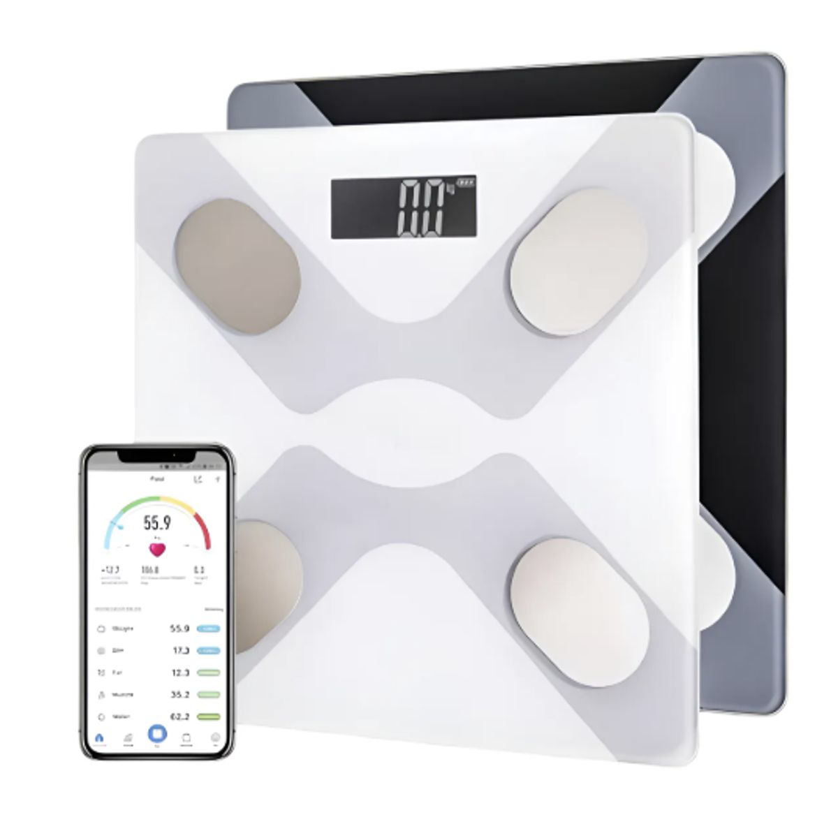 GENERICO - Balanza Pesa Digital Inteligente Vitalia Bluetooth Smart