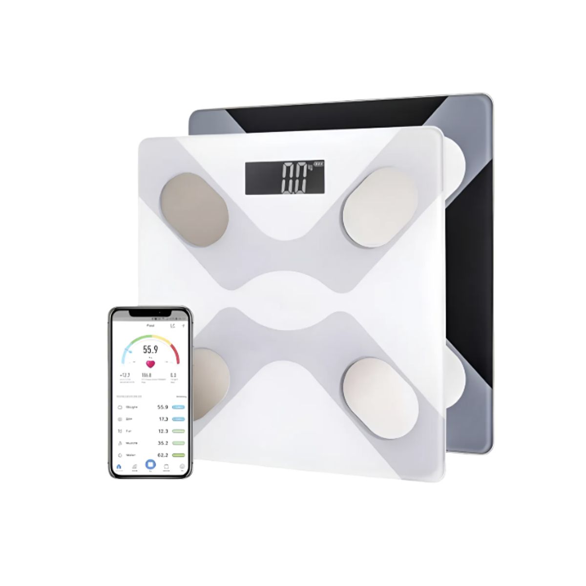 GENERICO - Balanza Pesa Digital Inteligente Vitalia Bluetooth Smart