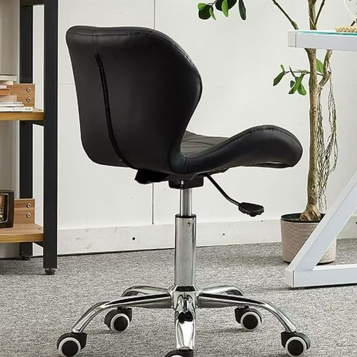 GENERICO - Silla de escritorio Negra ejecutiva ergonómica mariposa