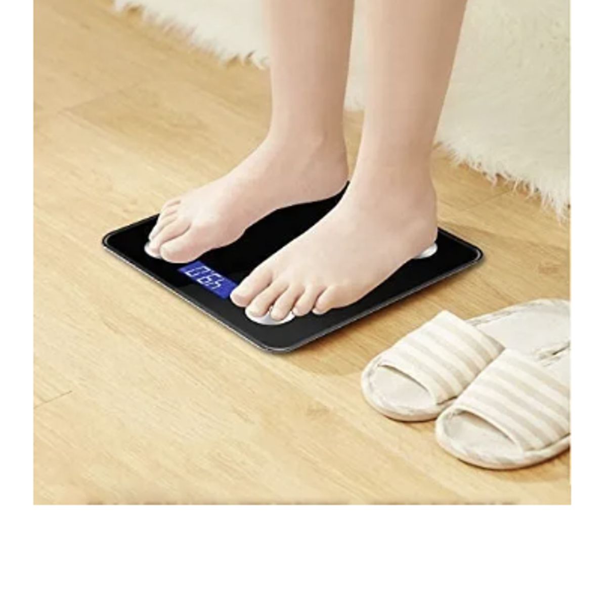 GENERICO - Balanza Inteligente Pesa Digital 180kg Bluetooth App Smart Color Negro