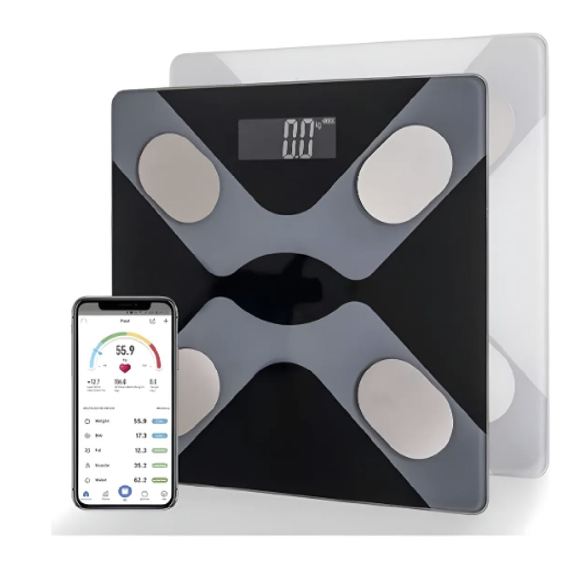 GENERICO - Balanza Pesa Digital Inteligente Vitalia Bluetooth Smart App