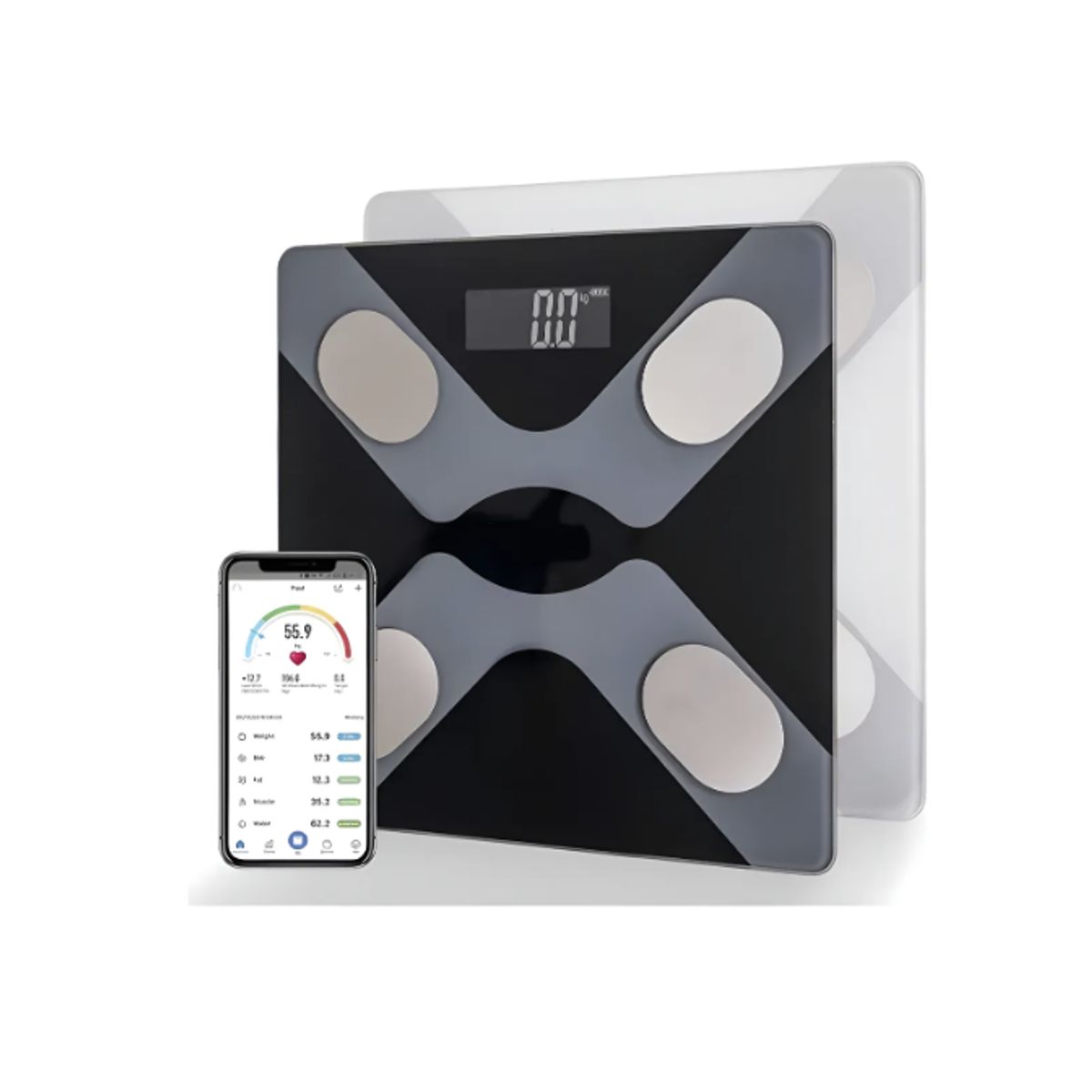 GENERICO - Balanza Pesa Digital Inteligente Vitalia Bluetooth Smart App