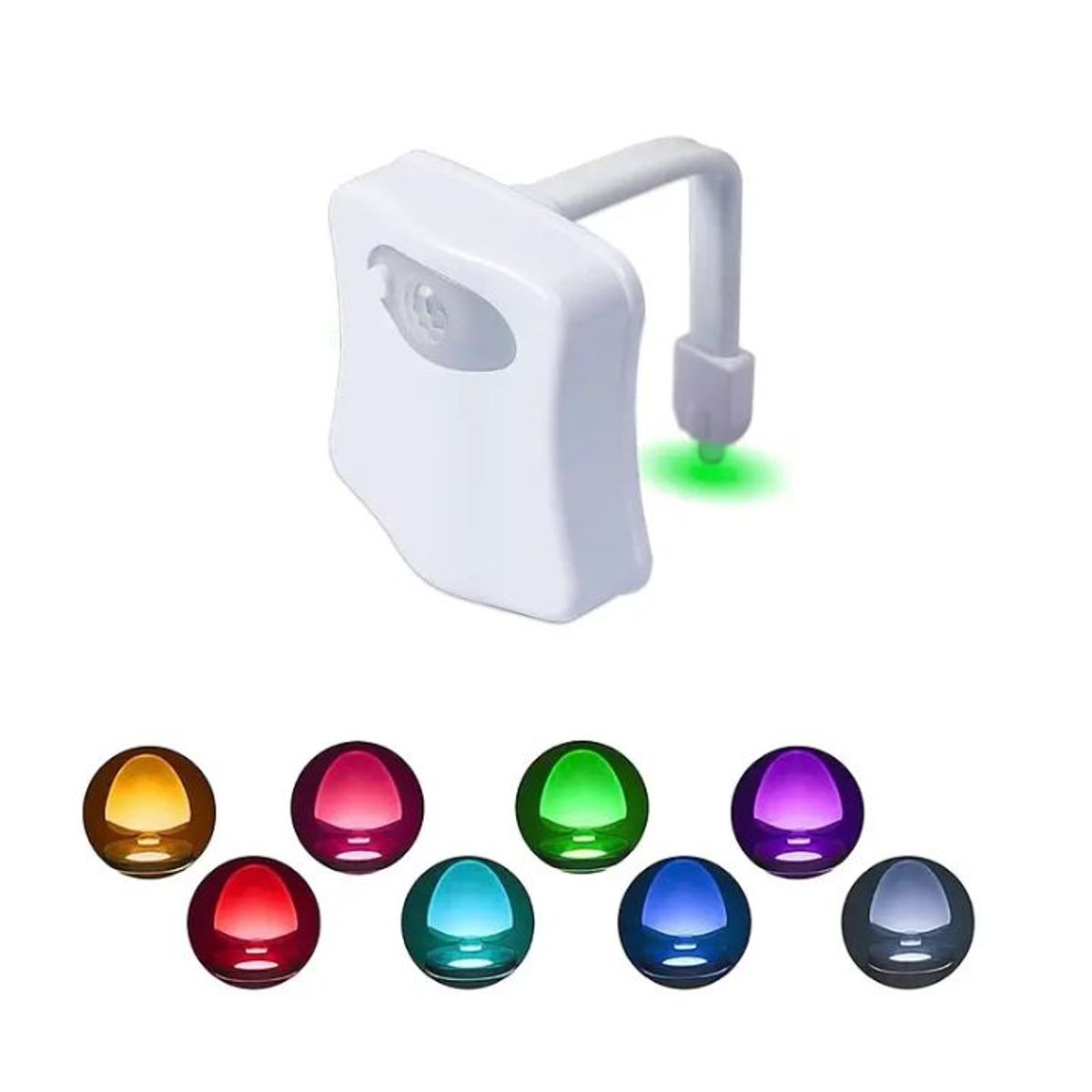GENERICO - Luz Led para Inodoro con Sensor de Movimiento 8 Colores