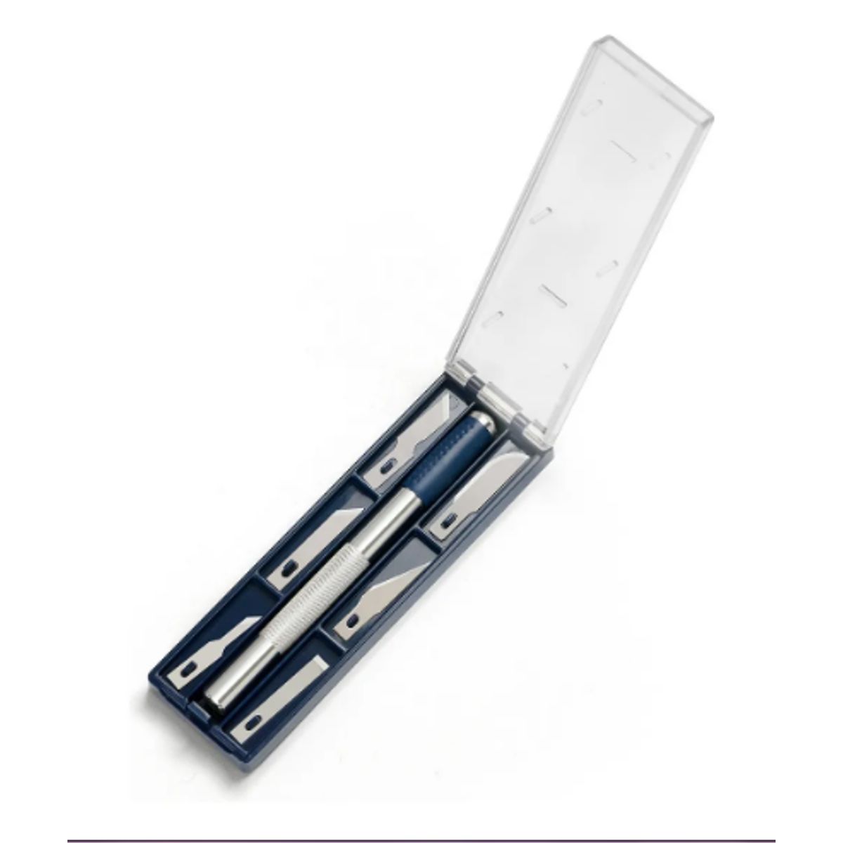 GENERICO - Cutter Cuchillo De Precisión 6 Hojillas Intercambiables