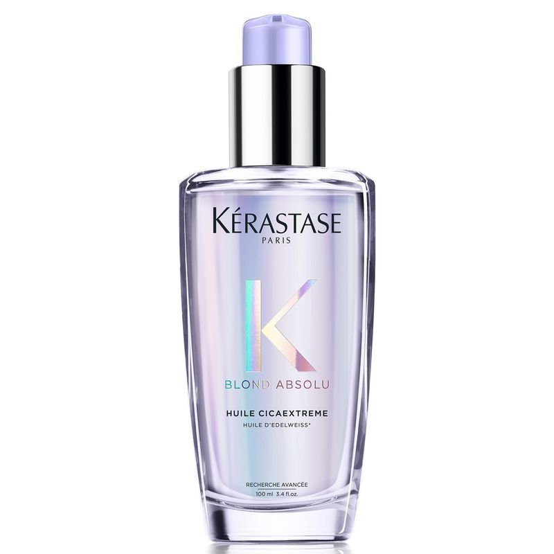 KERASTASE - Aceite Fortalecedor Cabello Rubio O Decolorado Huile Cicaextreme Blond Absolu 100ml Kerastase