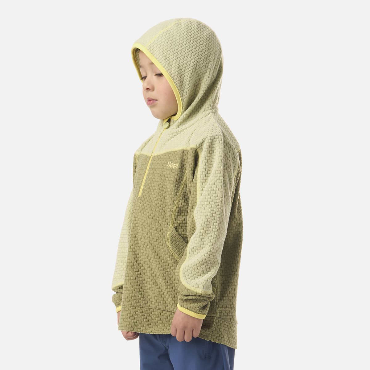 LIPPI - Polerón Niño Saltamontes Nano-F 1/4 Zip Hoody Verde Lippi