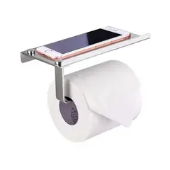 GENERICO - Porta Rollo Papel Higiénico Confort Soporte Celular
