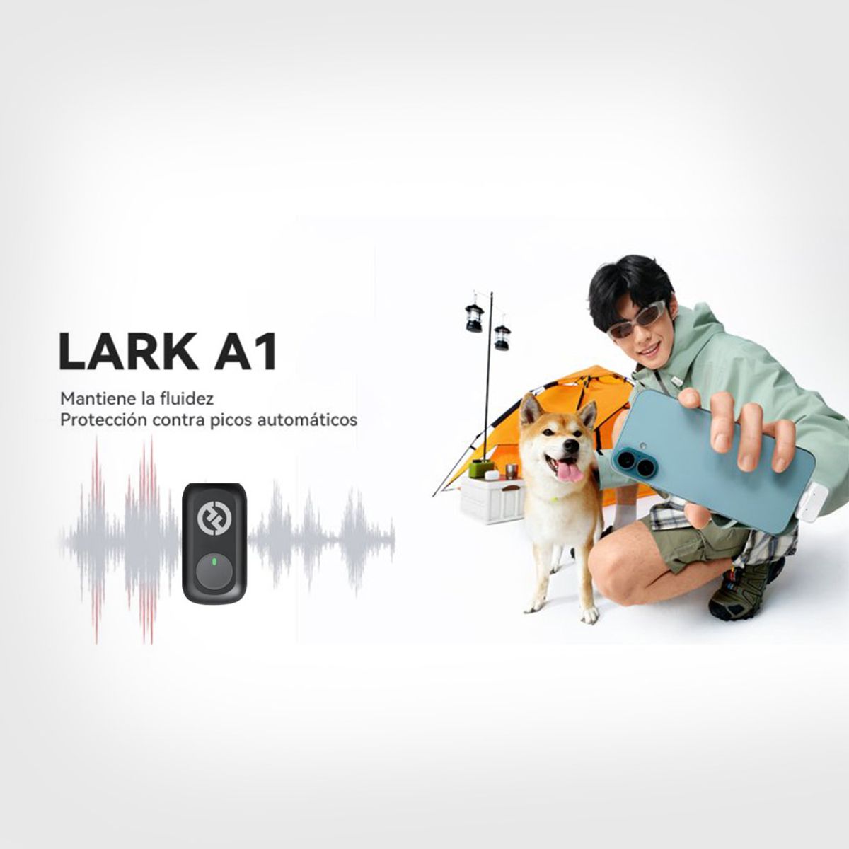 HOLLYLAND - Micrófono Hollyland Lark A1 Duo Usb-c Lightning