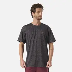 HAKA HONU - Polera Hombre Sudala Print Grafito