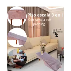 GENERICO - Escalera Rampla para Mascotas 3 en 1