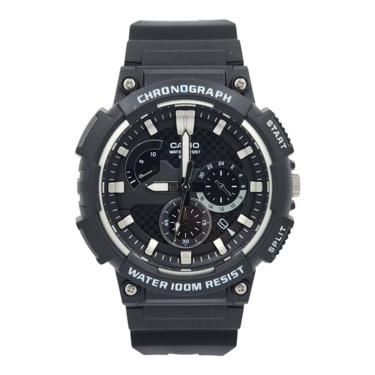 CASIO - Reloj Casio caballero MCW-200H-1AV correa resina negro fondo gris