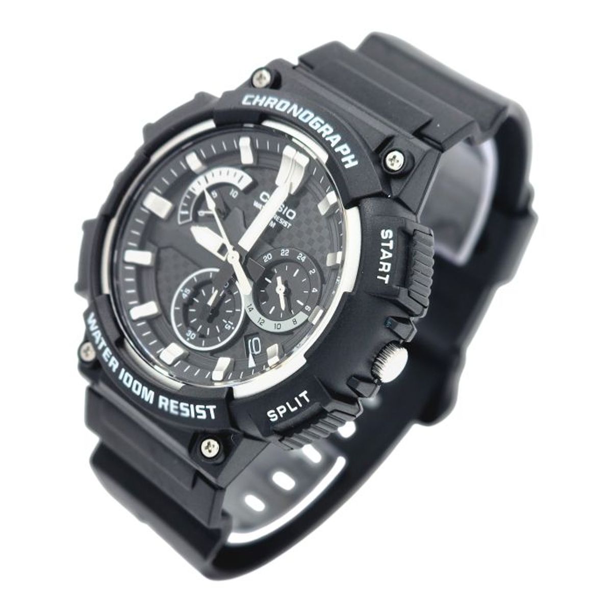 CASIO - Reloj Casio caballero MCW-200H-1AV correa resina negro fondo gris