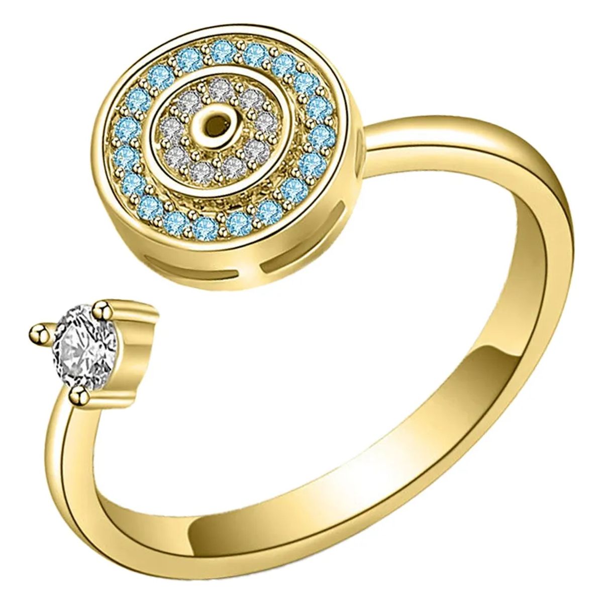 EINICIO - Anillo Mujer Giratorio Ajustable Diseño Regalo De Navidad