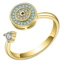 EINICIO - Anillo Mujer Giratorio Ajustable Diseño Regalo De Navidad
