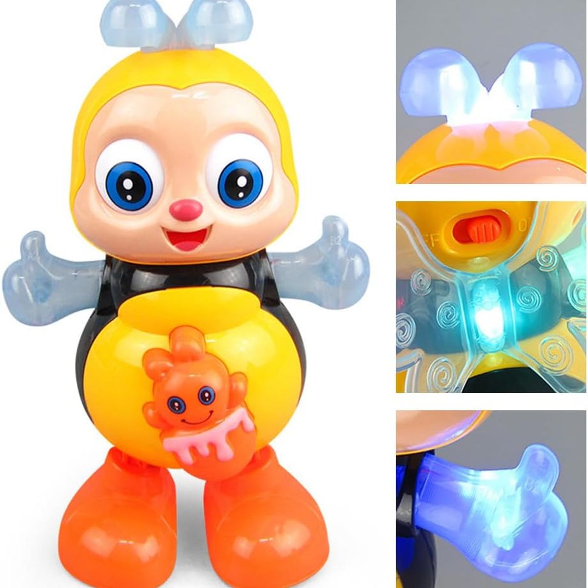 GENERICO - Abejita Chiquitita Juguetes Para Bebes Sensorial Con Musica Y Luces