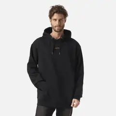 HAKA HONU - Polerón Hombre Canguro Negro