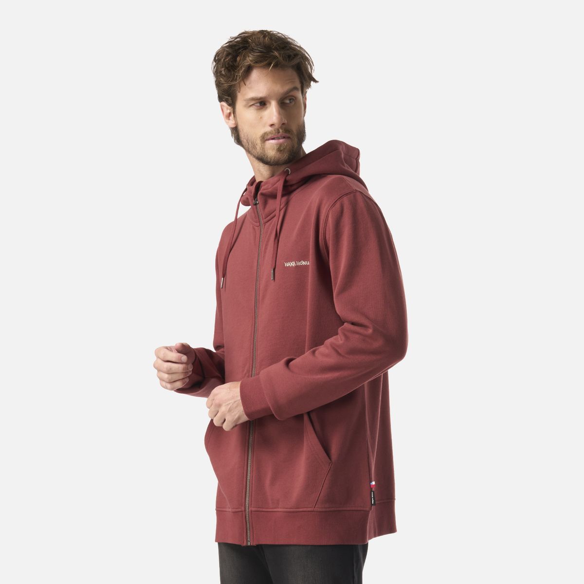 HAKA HONU - Polerón Hombre Ninja Vino Haka Honu