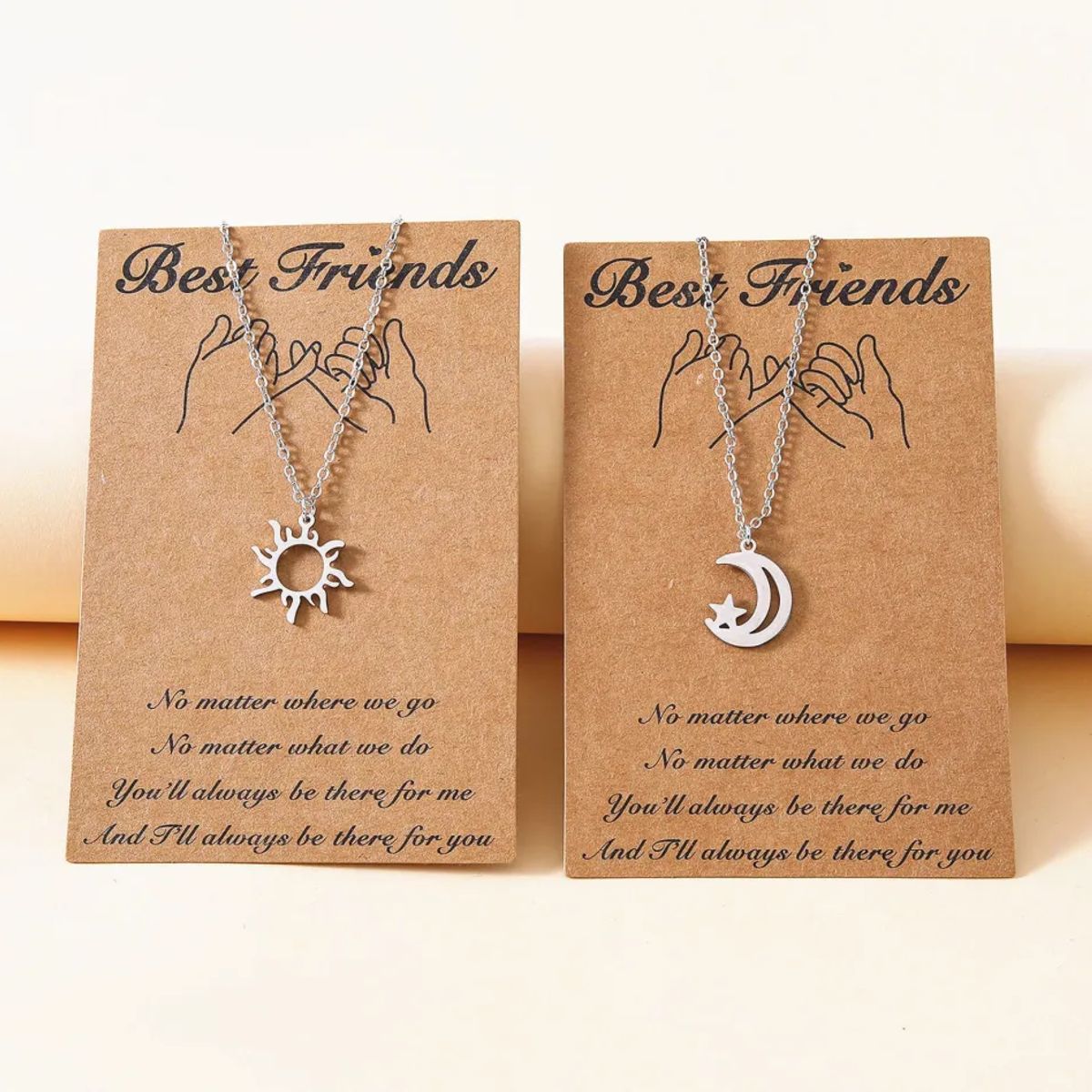 GENERICO - Collar Doble Sol Y Luna Para Damas Parejas Friends