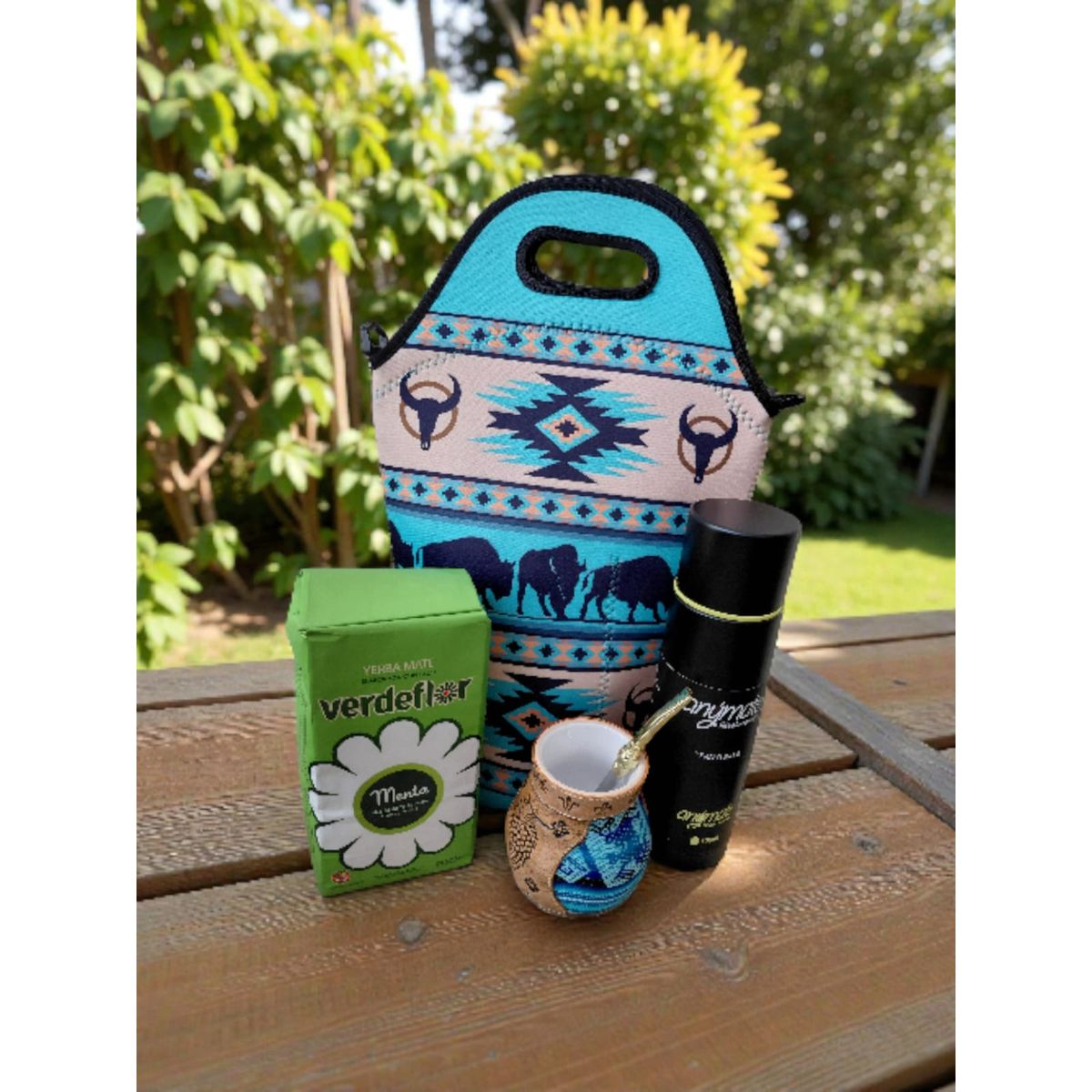 GENERICO - Set Mate + Yerba + Bombilla + Termo  Y Bolso Matero