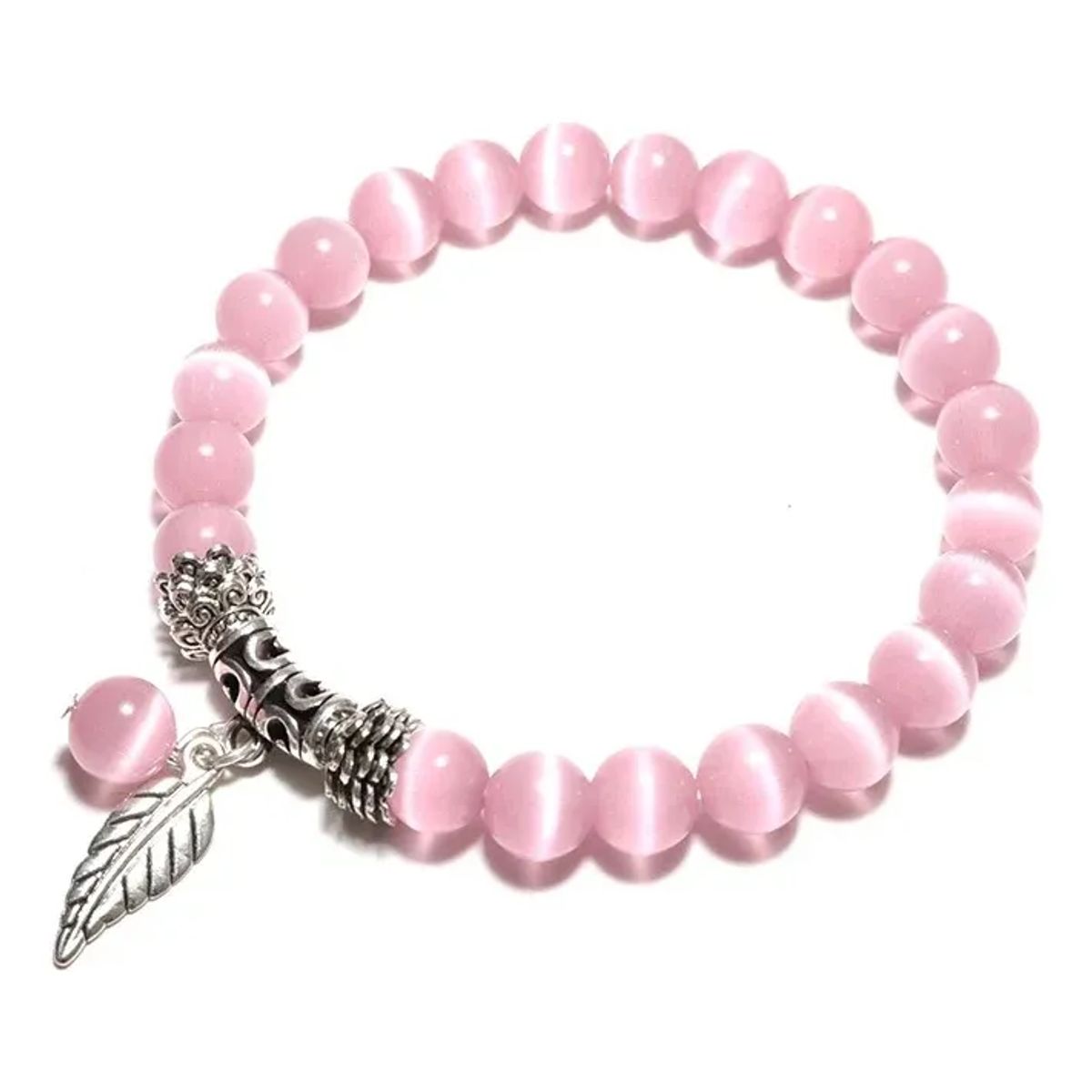 GENERICO - Pulsera De Opalo Y Hoja Dama Mujer
