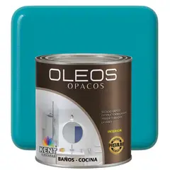 KENT - OLEO OPACO MULTISUPERFICIES - PREMIUM - OCTAVO GALON AZUL TURQUESA