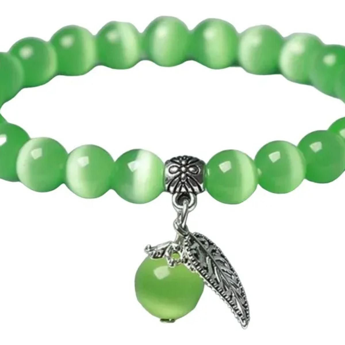 GENERICO - Pulsera De Opalo Y Hoja Dama Mujer