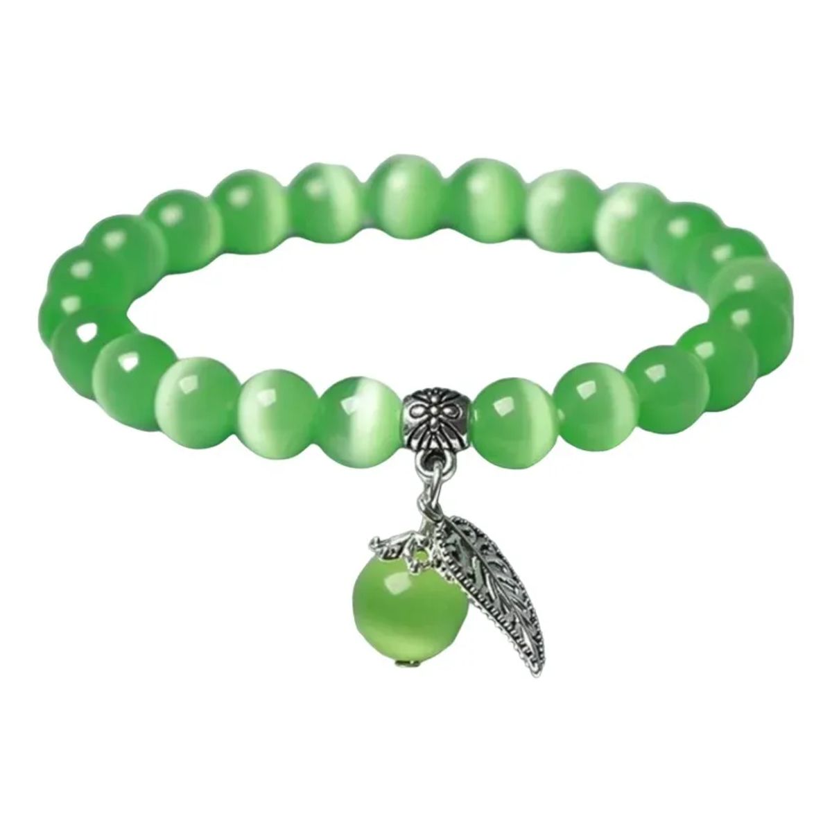 GENERICO - Pulsera De Opalo Y Hoja Dama Mujer
