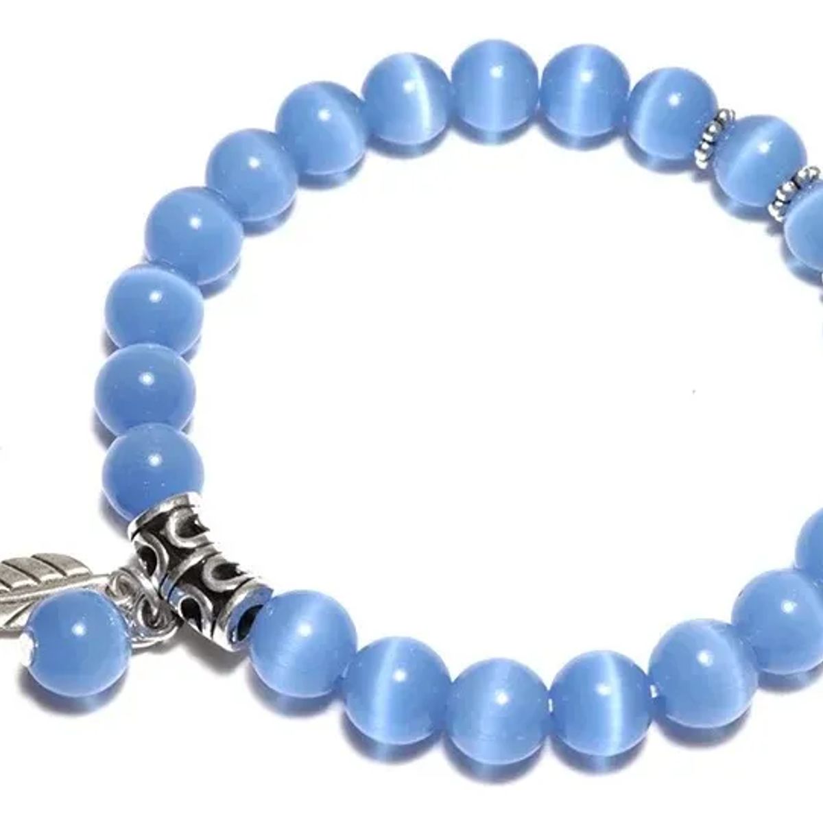 GENERICO - Pulsera De Opalo Y Hoja Dama Mujer