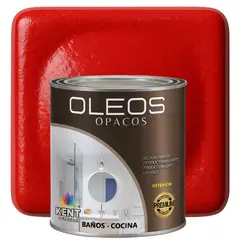 KENT - OLEO OPACO MULTISUPERFICIES - PREMIUM - OCTAVO GALON ROJO CARMÍN