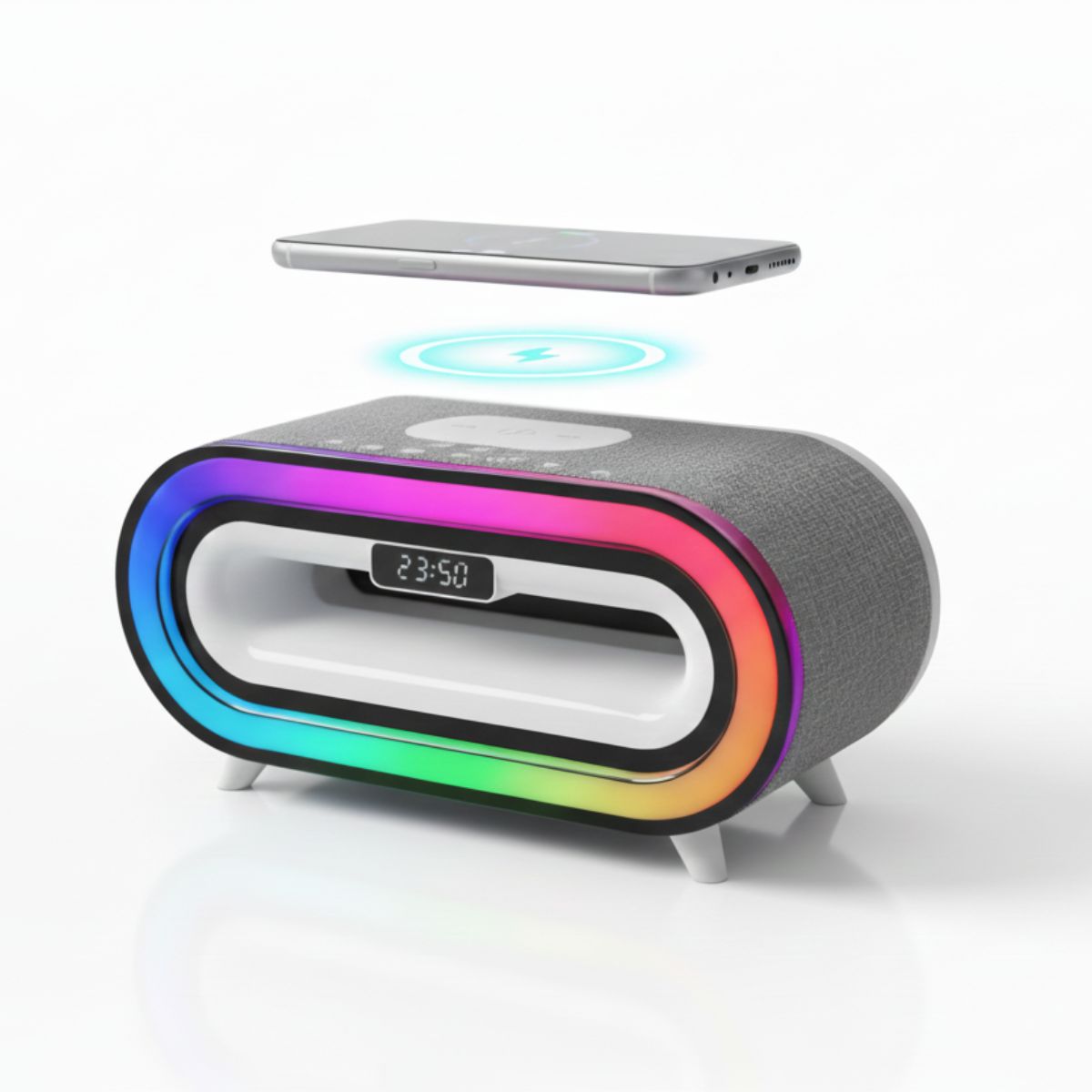 GENERICO - Parlante Bluetooth Con Carga Inalámbrica