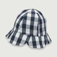 OPALINE - Gorro de niña playa reversible Azul