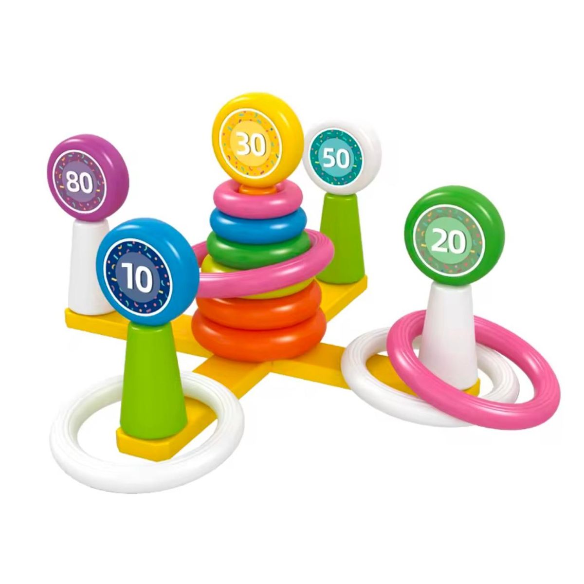 GENERICO - Juego De Encaje Aros Y Lanzamientos Para Bebes-niños