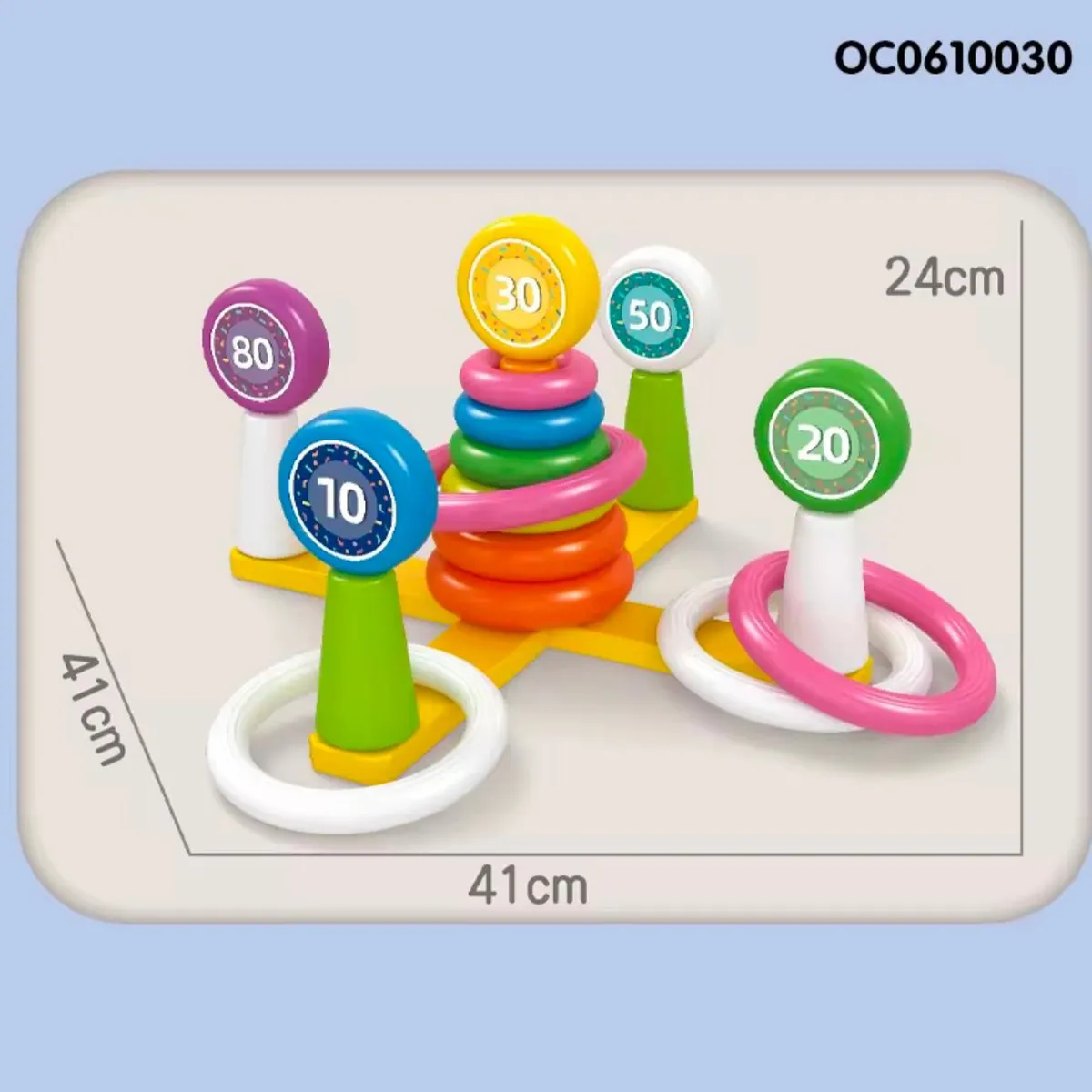 GENERICO - Juego De Encaje Aros Y Lanzamientos Para Bebes-niños