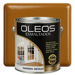 KENT - OLEO ESMALTADO PREMIUM - MULTISUPERFICIES - GALON MARRÓN MIEL