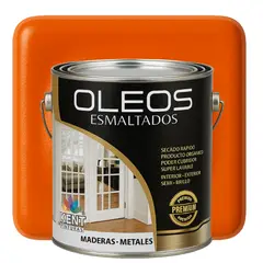KENT - OLEO ESMALTADO PREMIUM - MULTISUPERFICIES - GALON NARANJA BRILLANTE