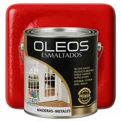 KENT - OLEO ESMALTADO PREMIUM - MULTISUPERFICIES - GALON ROJO CARMÍN