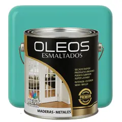 KENT - OLEO ESMALTADO PREMIUM - MULTISUPERFICIES - GALON VERDE TROPICAL