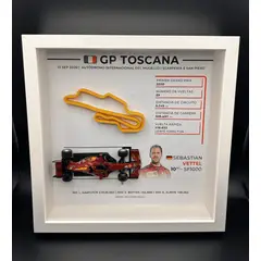 GENERICO - Cuadro Decorativo GP de Toscana 2020 – Sebastian Vettel Ferrari Formula 1