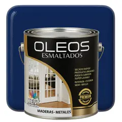 KENT - OLEO ESMALTADO PREMIUM - MULTISUPERFICIES - MEDIO GALON AZUL COBALTO