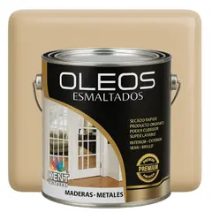 KENT - OLEO ESMALTADO PREMIUM - MULTISUPERFICIES - MEDIO GALON BEIGE NATURAL