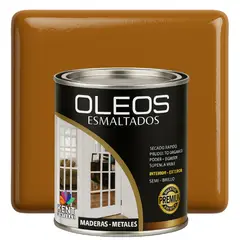 KENT - OLEO ESMALTADO PREMIUM - MULTISUPERFICIES - CUARTO GALON MARRÓN MIEL
